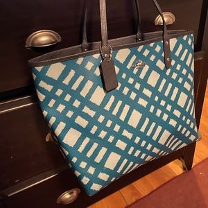 Authentic coach reversible tote